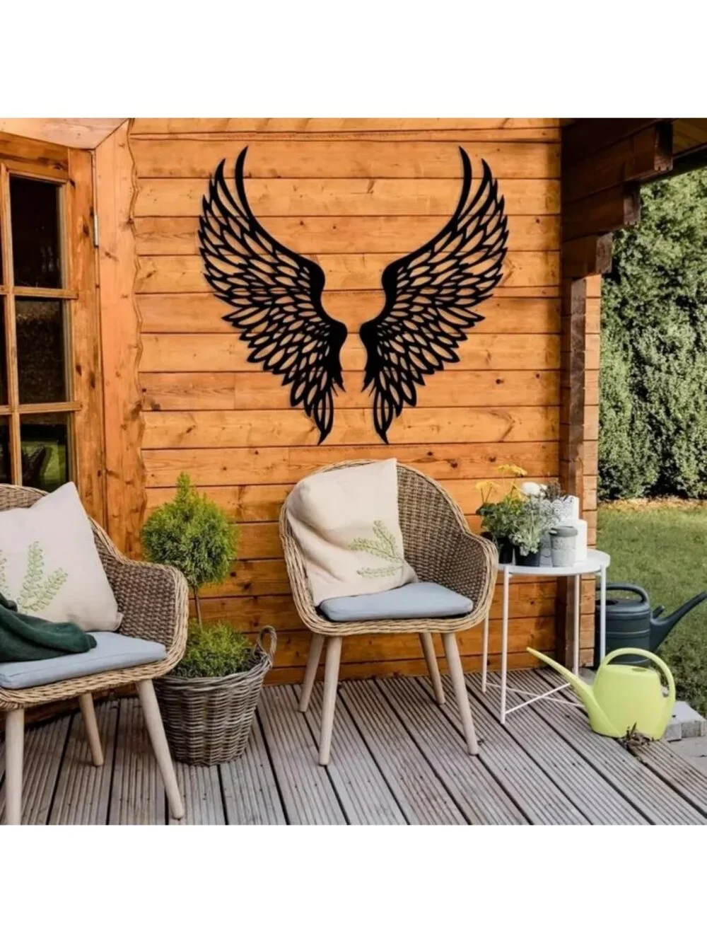 Large Angel Wings Metal Wall Art | Abstract Butterfly Decor | Gothic Vintage